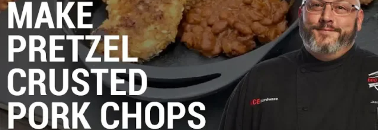  Pretzel Crusted Pork Chops On The Traeger - Cotton's Ace Hardware Store